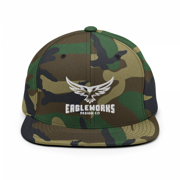 Eagle Works Design Co Camouflage Snapback Hat - Image 2