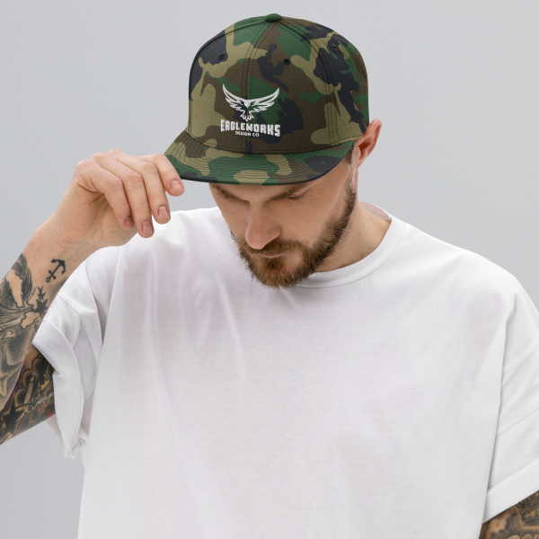 Eagle Works Design Co Camouflage Snapback Hat