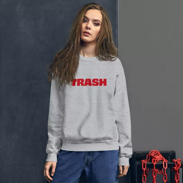 TRASH Burger Unisex Sweatshirt - Image 2